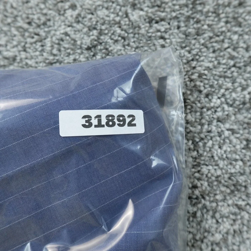 NEW Michael Strahan Pants Mens 30X32 Blue Pinstripe Wool Dress Chino Trouser